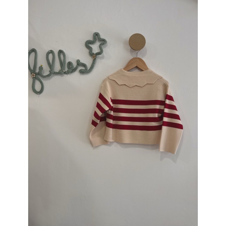 PULL CLAUDINE RAYÉ