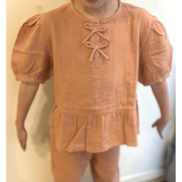 BLOUSE MOUSSELINE NOEUD