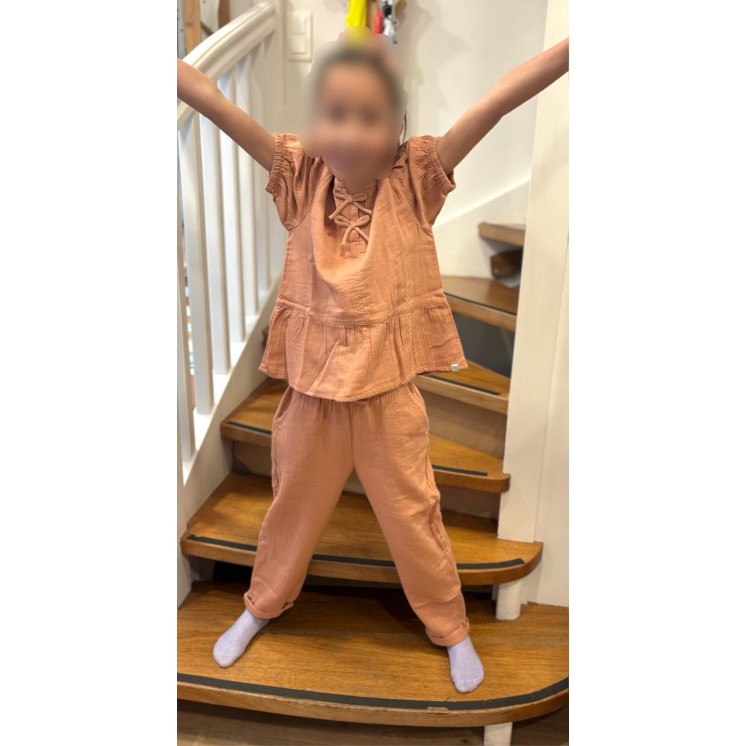 BLOUSE MOUSSELINE NOEUD