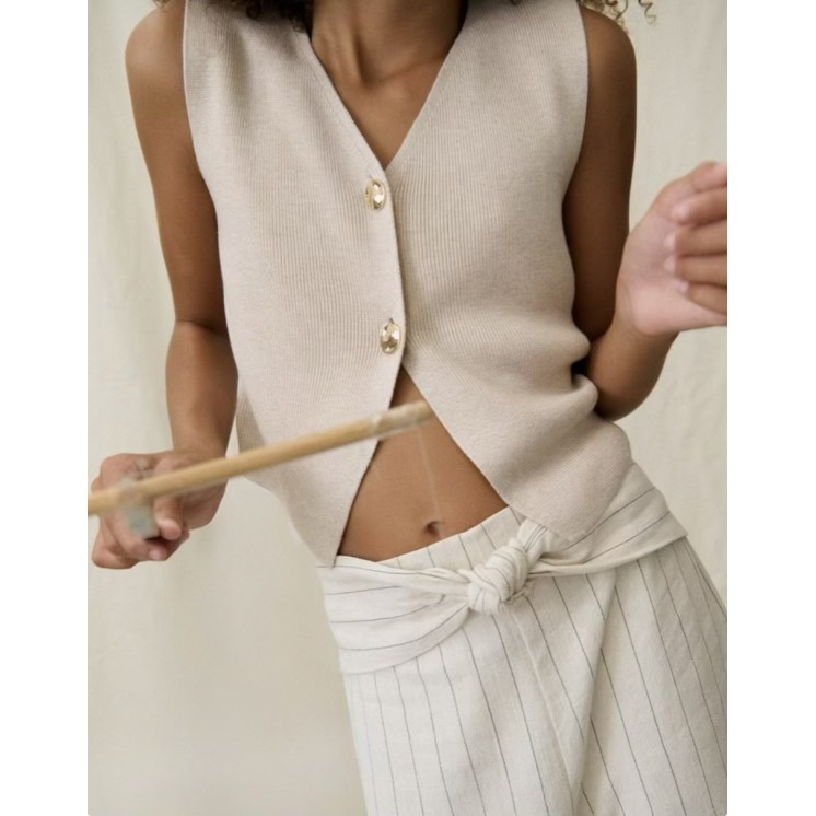 SANS MANCHES BOUTONS