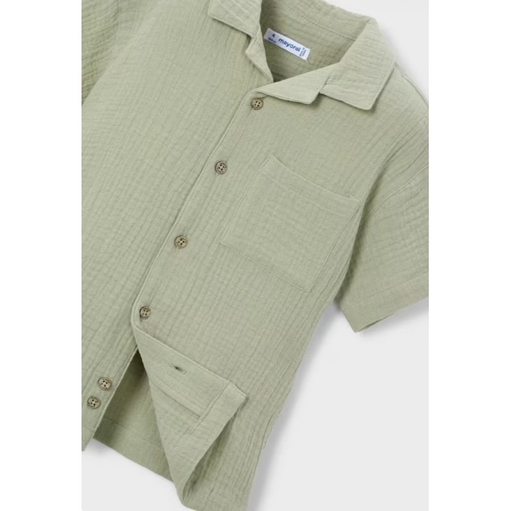 CHEMISE MC GAZE DE COTON