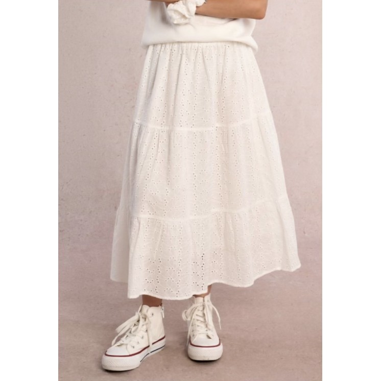 JUPE LONGUE EN BRODERIE