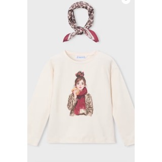 T SHIRT ML FOULARD