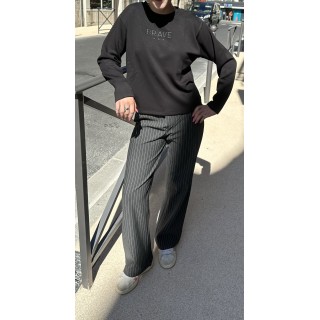 PANTALON LARGE RAYÉ