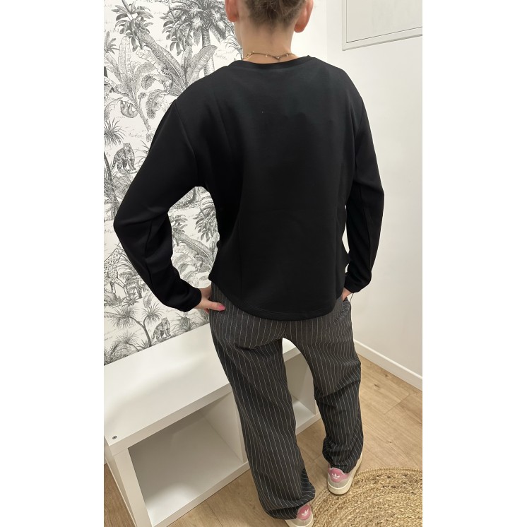 PANTALON LARGE RAYÉ