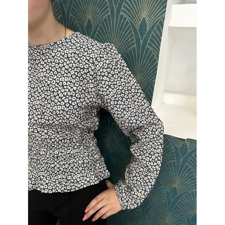 BLOUSE CINTRÉE FLEURS