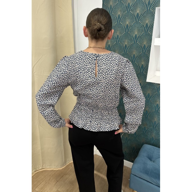 BLOUSE CINTRÉE FLEURS