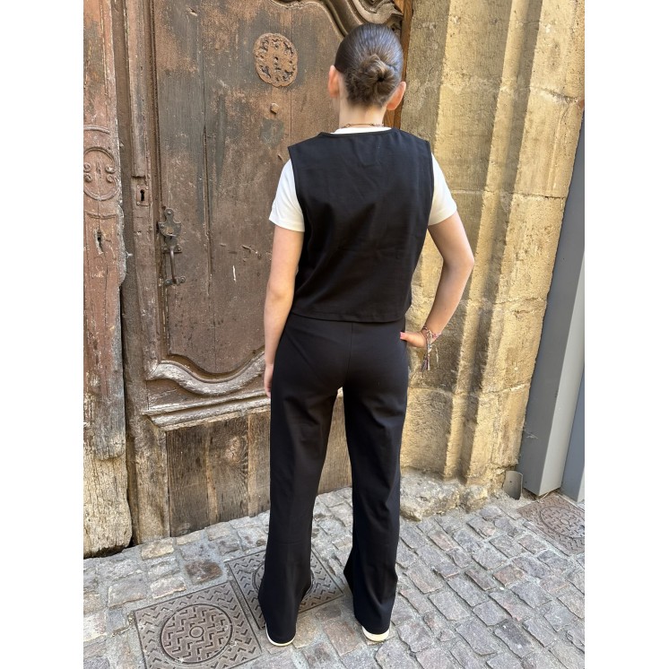 PANTALON LARGE PINCE