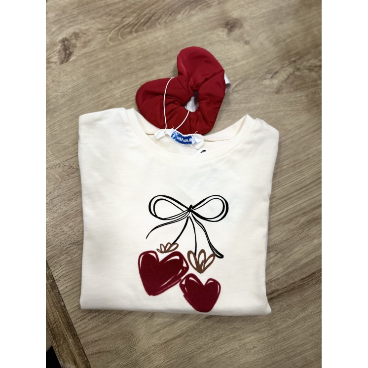 T SHIRT ML COEURS