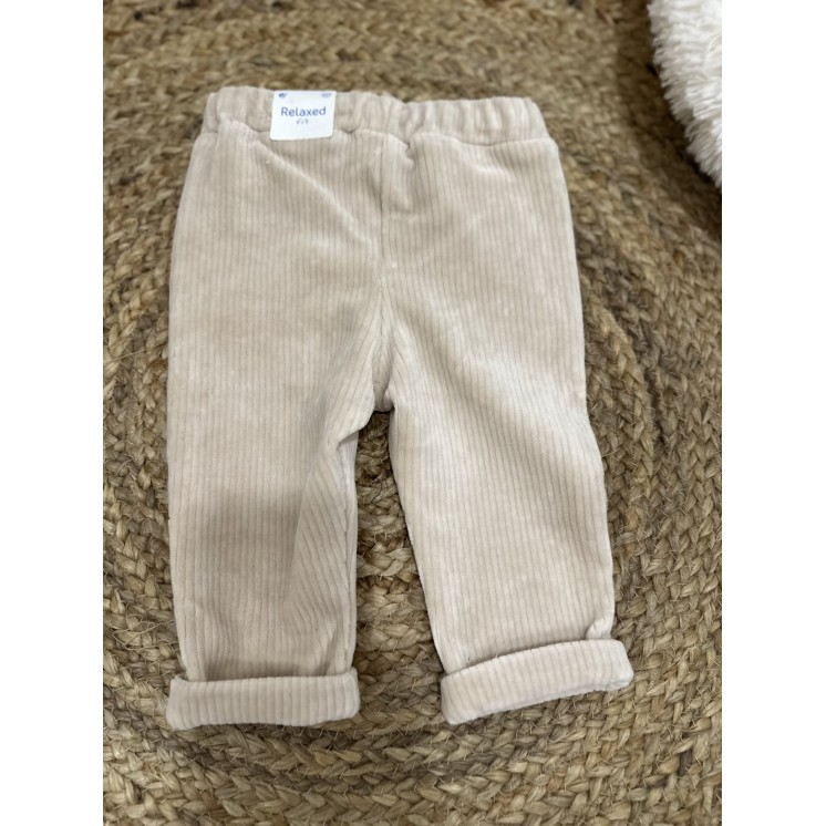 PANT G VELOURS COTELÉ