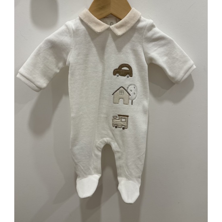 PYJAMA MAISON EN VELOURS COL