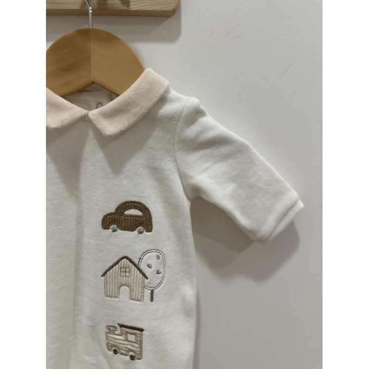 PYJAMA MAISON EN VELOURS COL