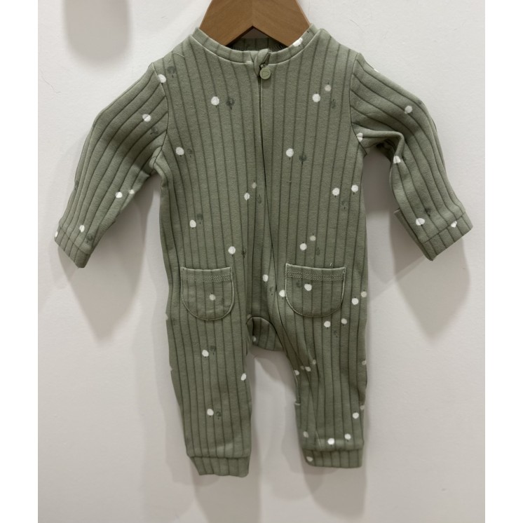 PYJAMA U FEUILLES VERTES