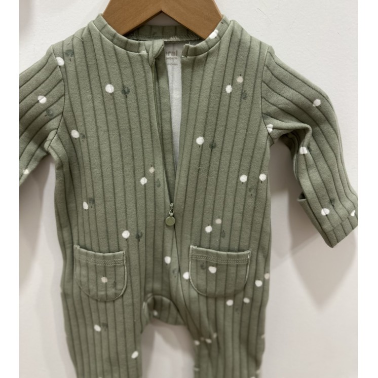 PYJAMA U FEUILLES VERTES