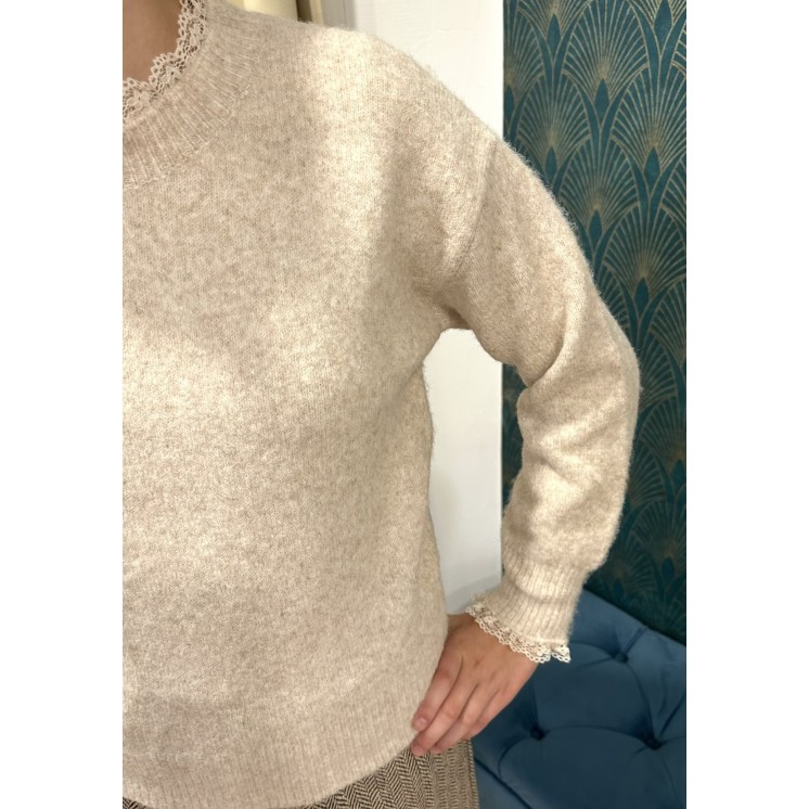 PULL LAINE DENTELLE